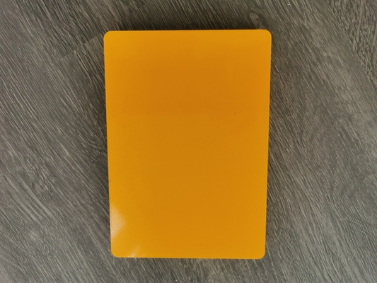 Placa de superfície lustrosa da espuma de 15mm, folha amarela da espuma de 1.22x2.44m
