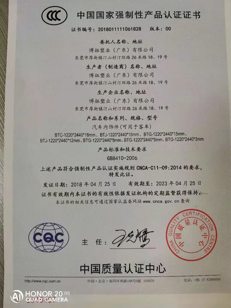 China BOTO Technology (Guangdong) Co. Ltd. Certificações